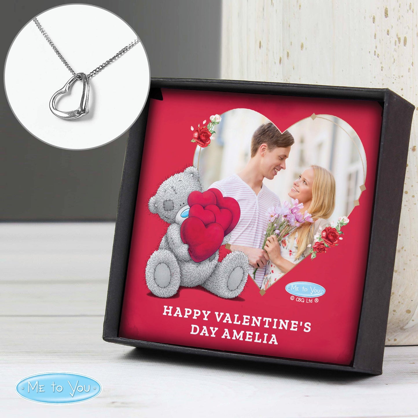 Personalised Me To You Photo Upload Heart Necklace and Box: 4 - Necklaces By Gift Moments