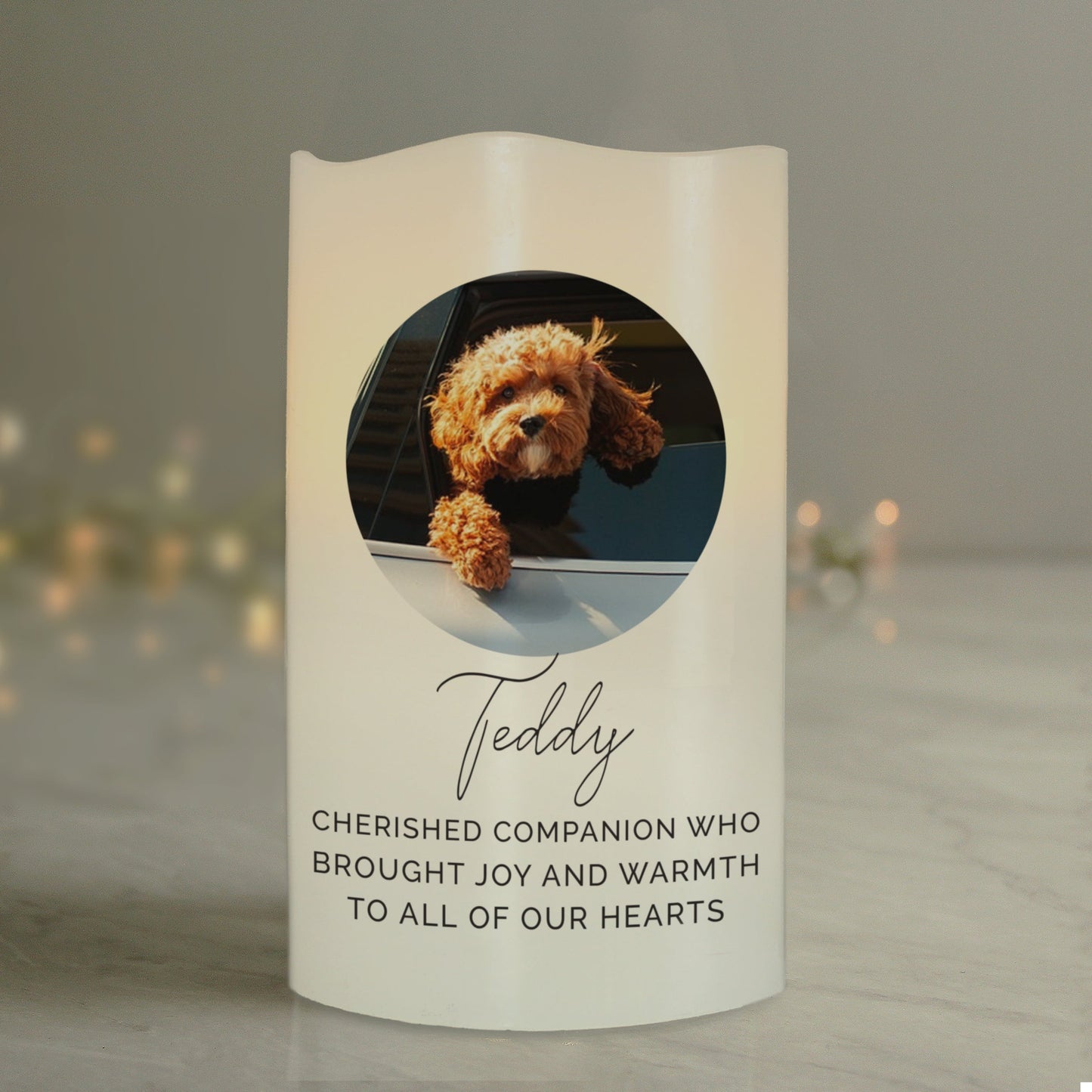 Personalised Photo Upload LED Candle: 7 - LED Lighting By Gift Moments