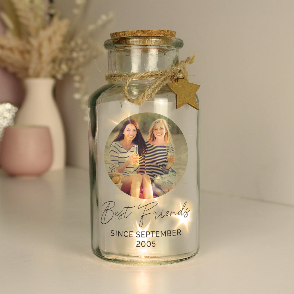 Personalised Photo Upload LED Glass Jar - Shop LED Lighting At Gift Moments - 8