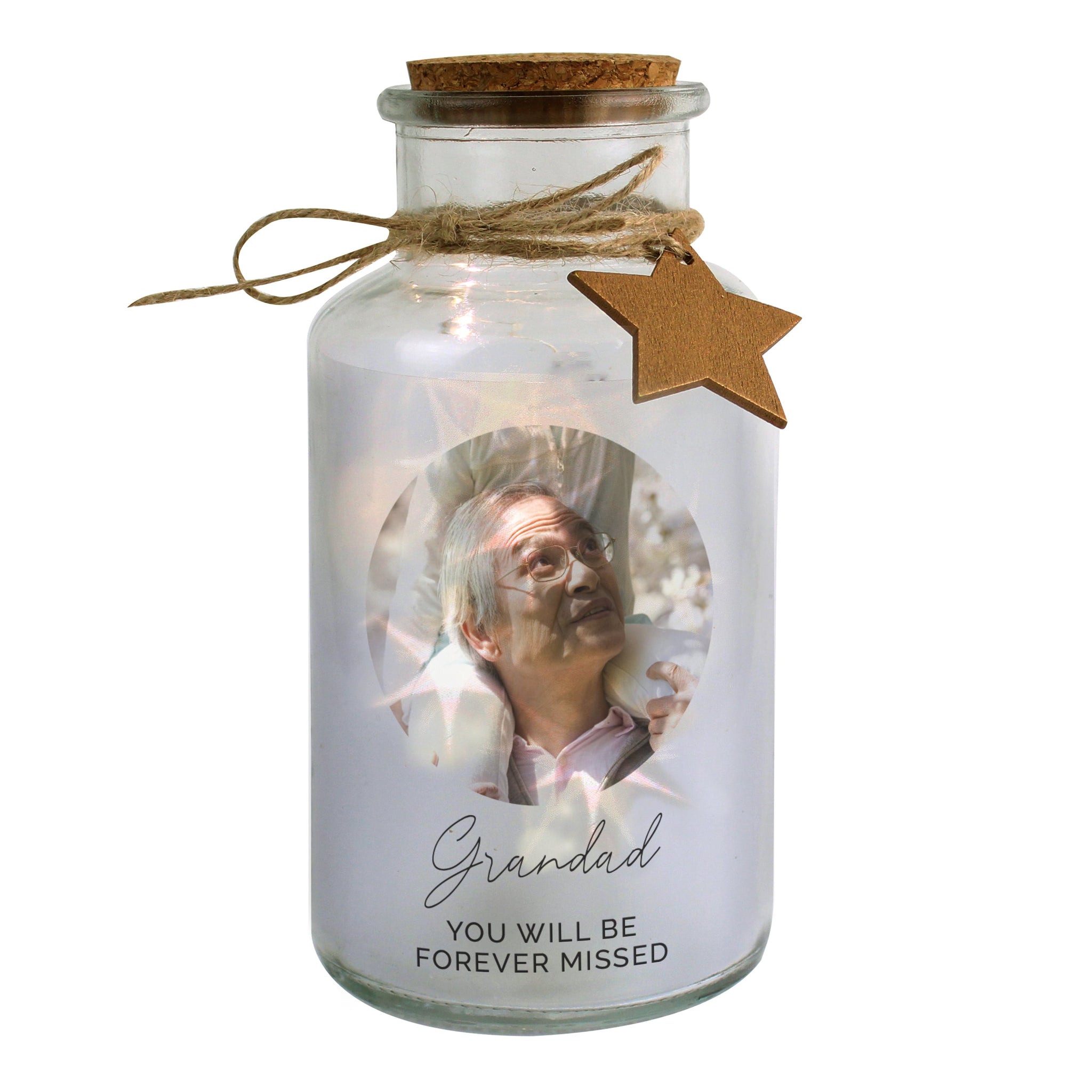 Personalised Photo Upload LED Glass Jar: 6 - LED Lighting By Gift Moments