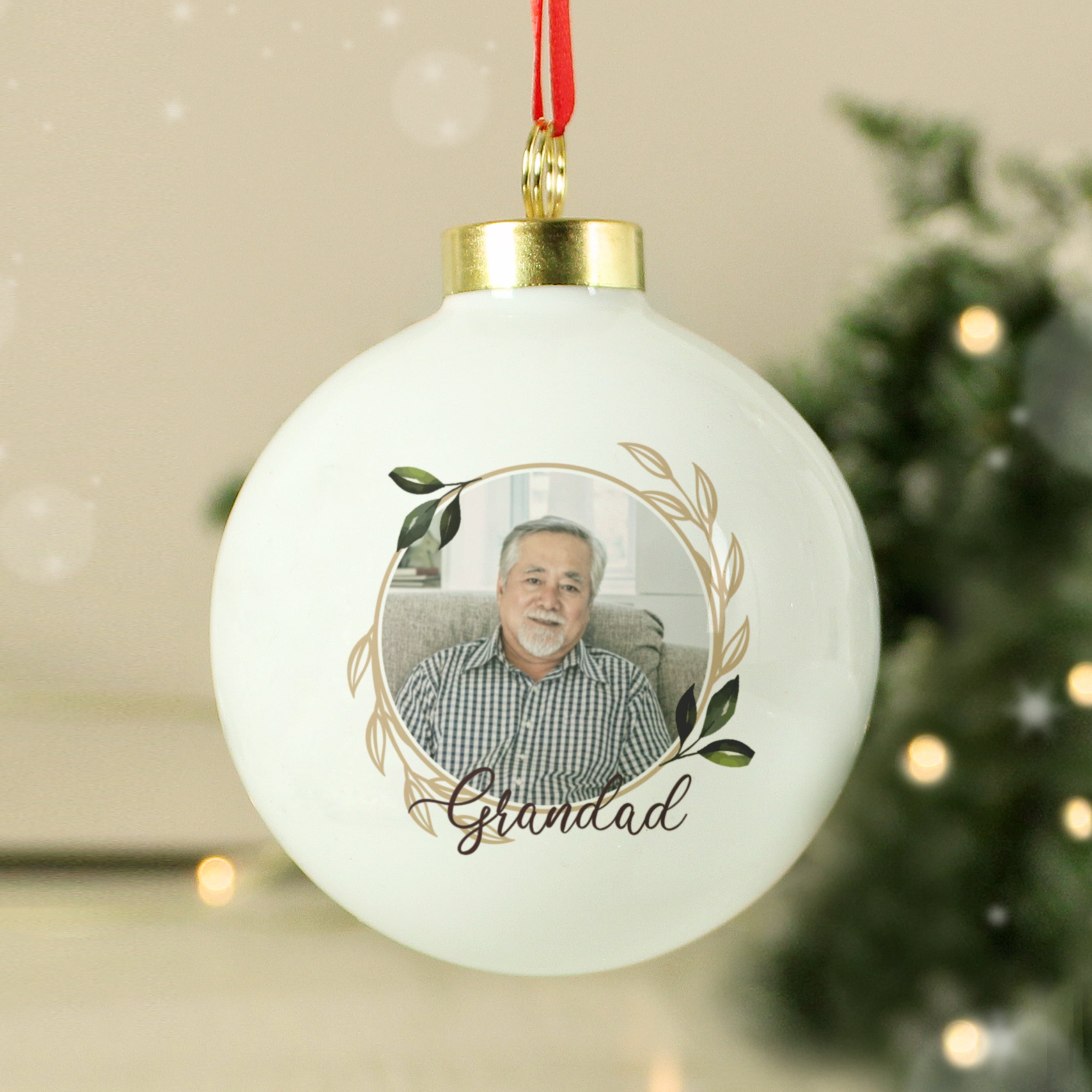 Personalised Photo Upload Memorial Bauble - Shop Christmas Baubles At Gift Moments - 1