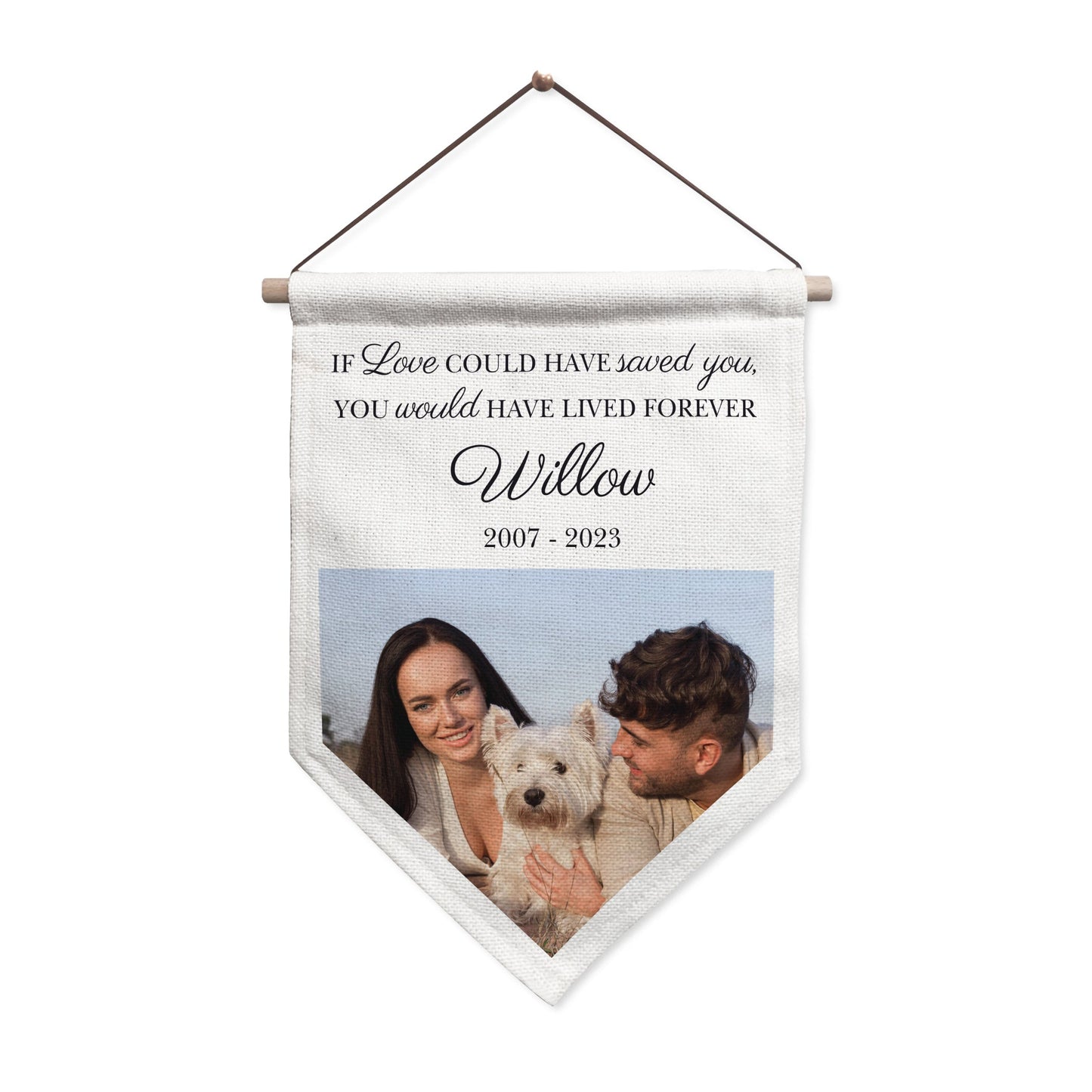 Personalised Photo Upload Pet Memorial Hanging Banner: 5 - Banners By Gift Moments