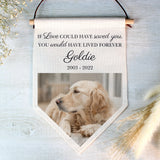 Personalised Photo Upload Pet Memorial Hanging Banner: 1 - Banners By Gift Moments