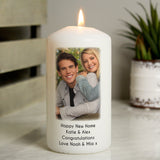 Personalised Photo Upload Pillar Candle: 4 - Candles By Gift Moments