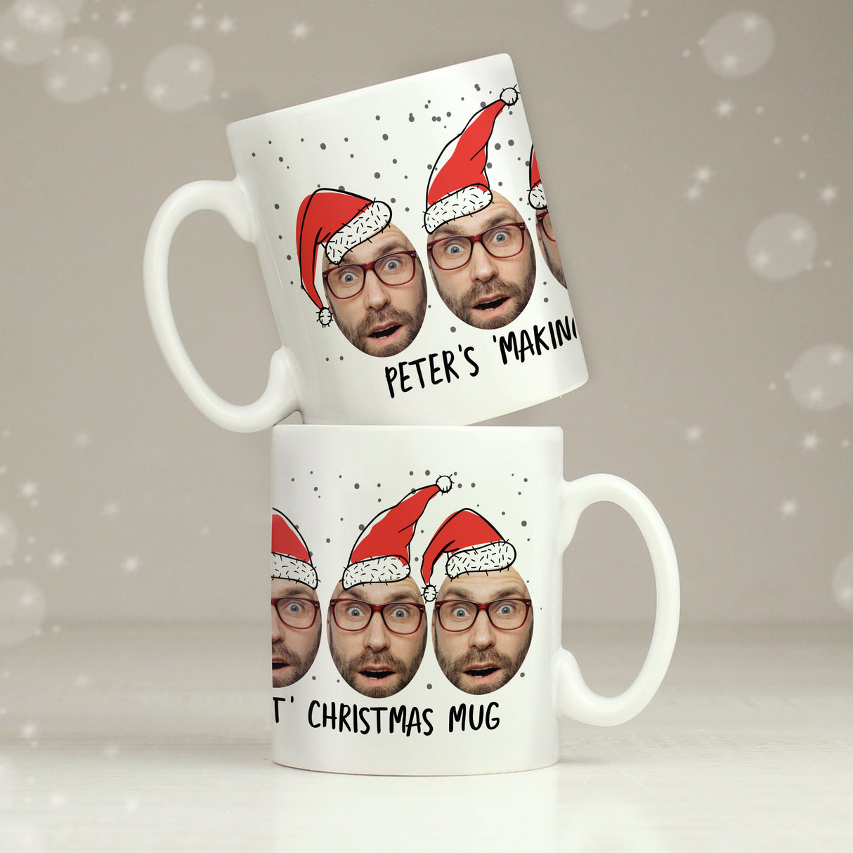 Personalised Photo Upload Santa Mug: 4 - Mugs By Gift Moments