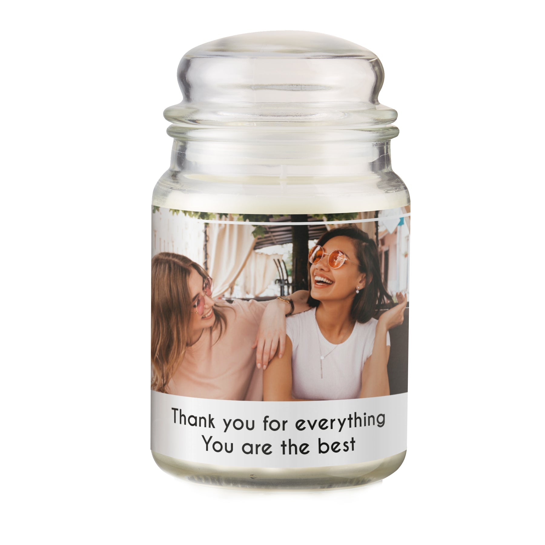 Personalised Photo Upload Scented Jar Candle: 7 - Candles By Gift Moments