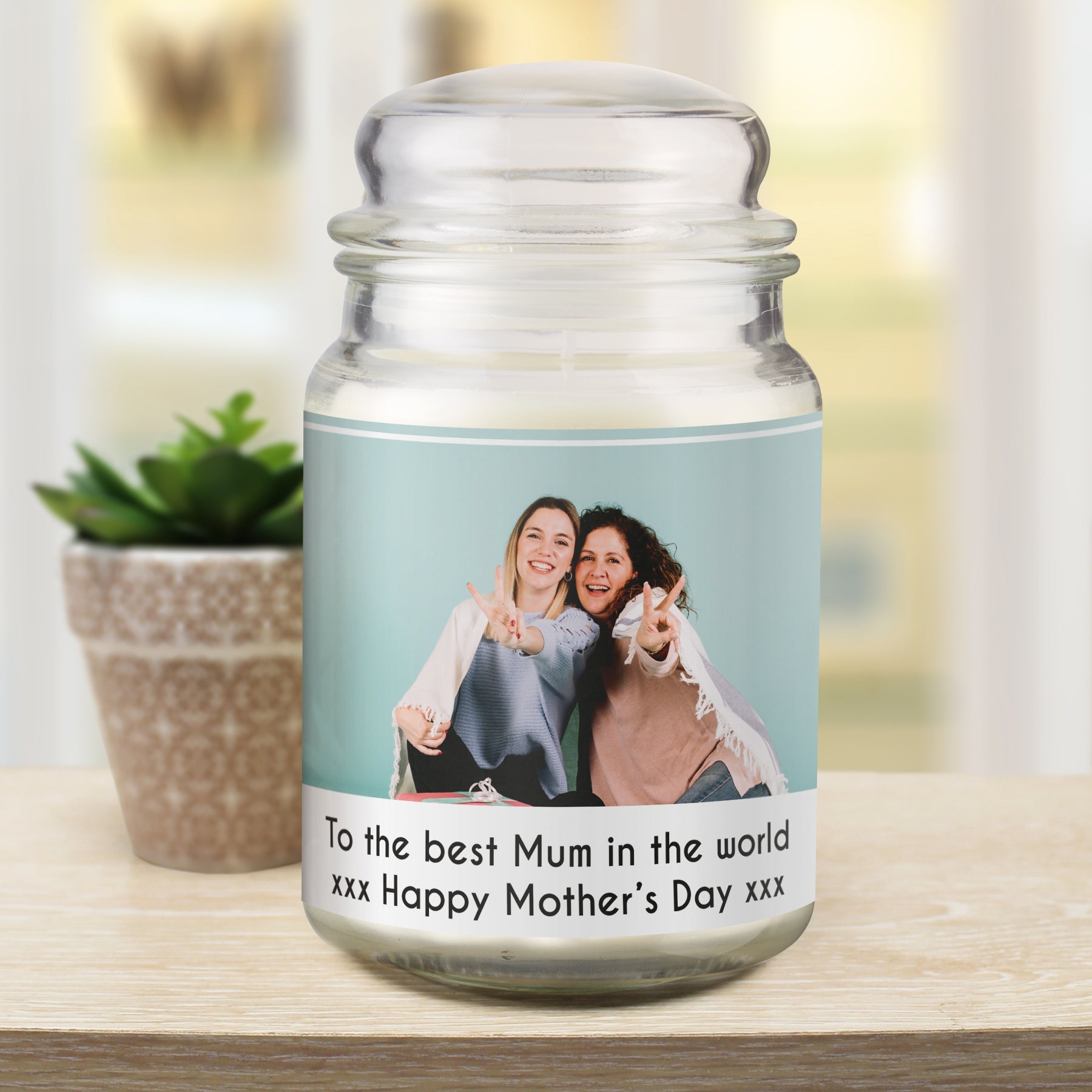 Personalised Photo Upload Scented Jar Candle: 4 - Candles By Gift Moments