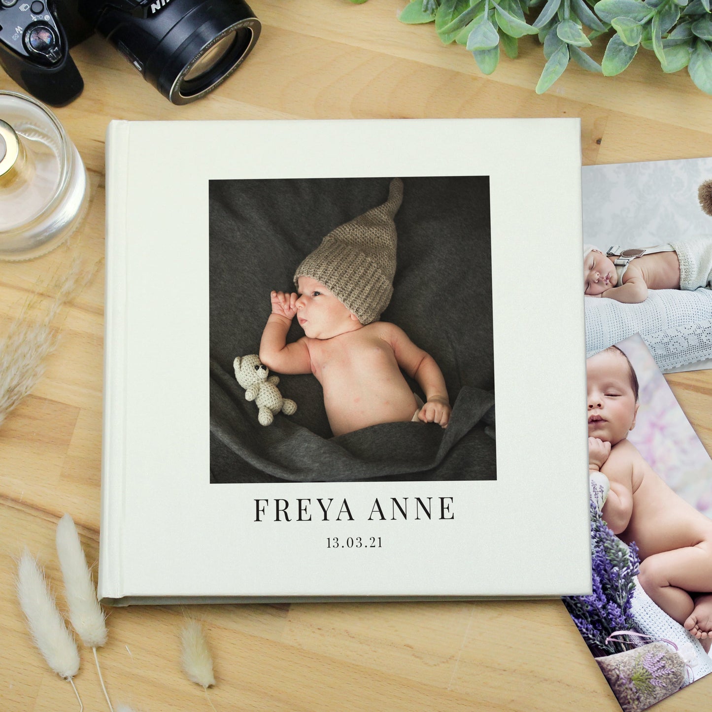 Personalised Photo Upload Square Photo Album: 4 - Photo Albums By Gift Moments