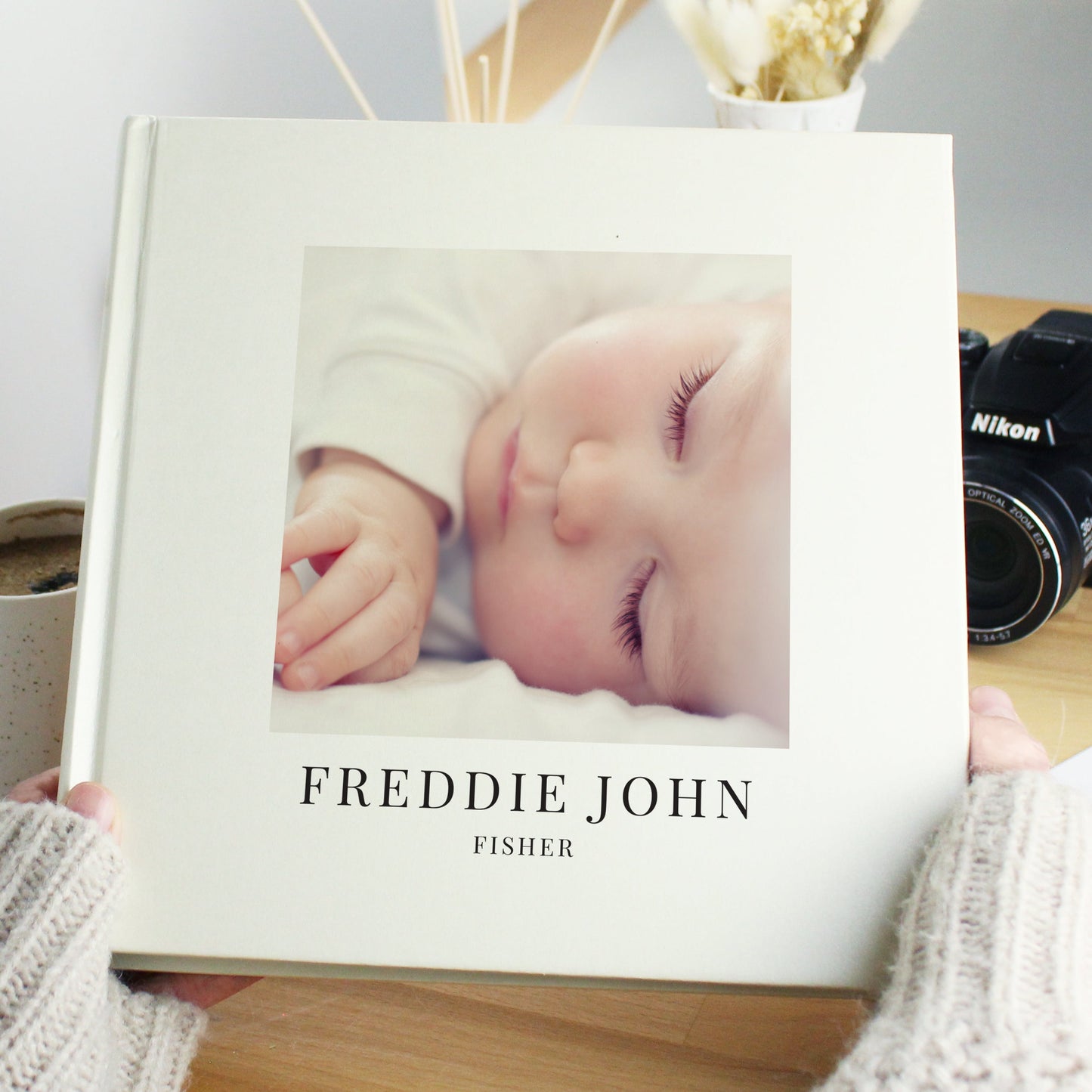 Personalised Photo Upload Square Photo Album: 5 - Photo Albums By Gift Moments