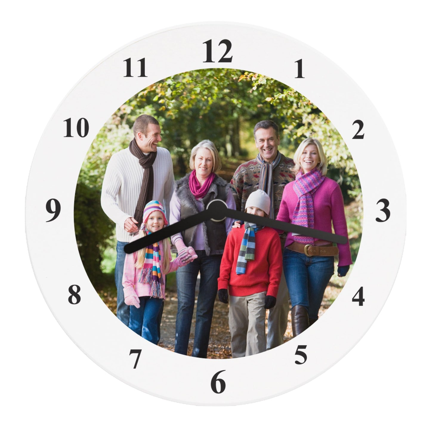 Personalised Photo Upload Wall Clock: 5 - Clocks By Gift Moments