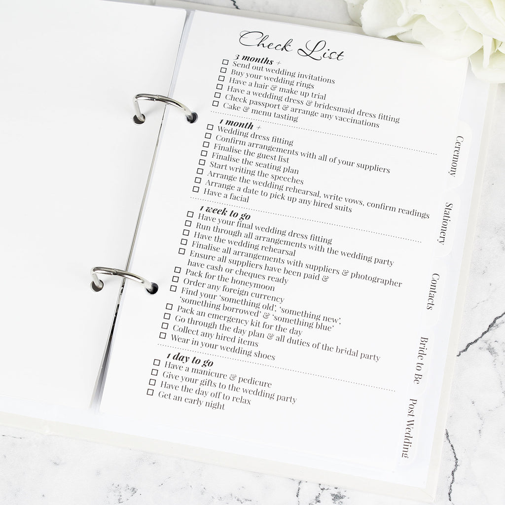 Personalised Photo Upload Wedding Planner - Shop Calendars & Planners At Gift Moments - 9