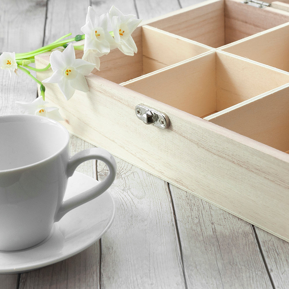 Personalised Pink Botanical Tea Box Selection: 8 Tea Boxes By Gift Moments