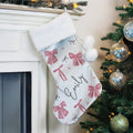 Personalised Pink Bow Christmas Stocking - Shop Christmas Stockings At Gift Moments - 1