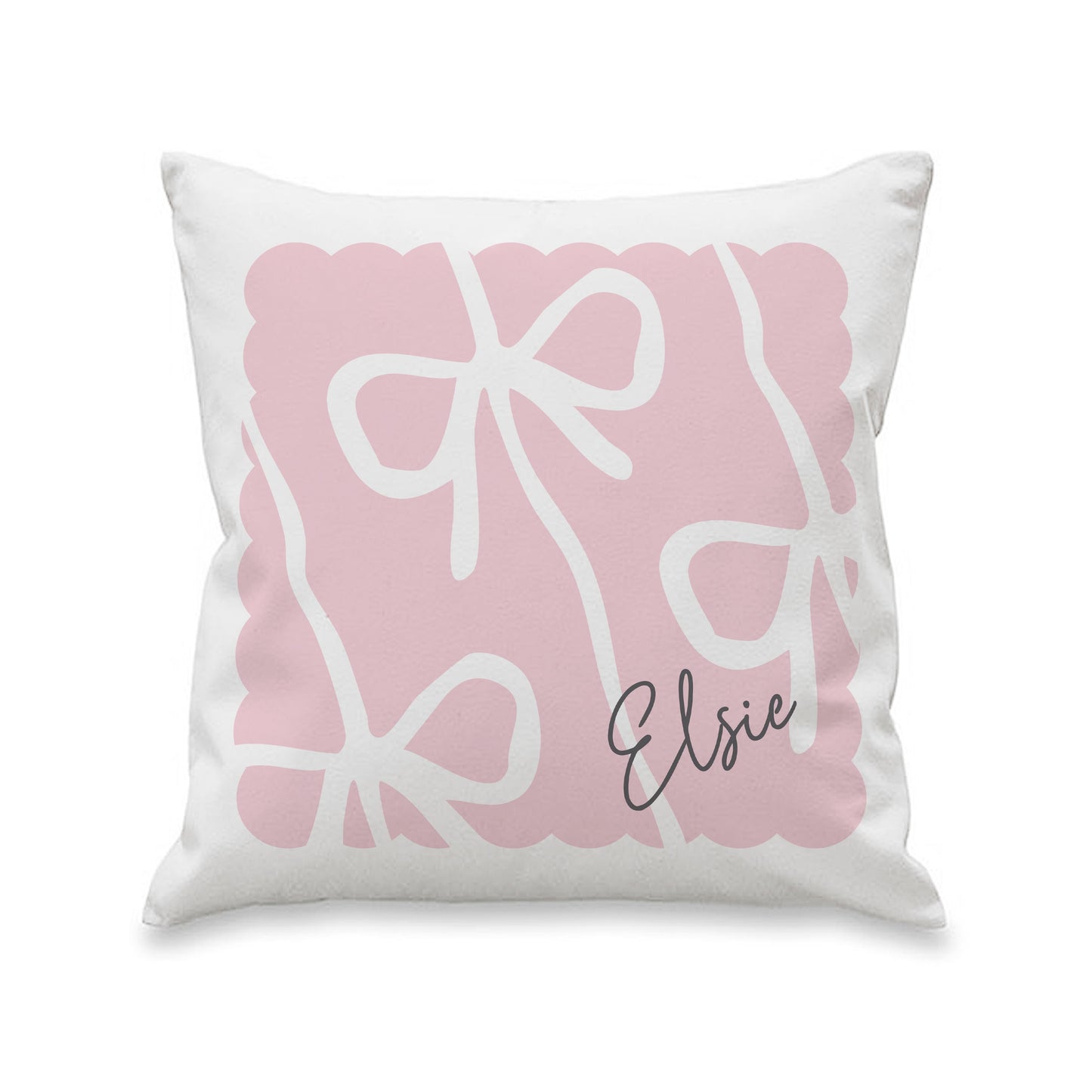 Personalised Pink Bow Cushion: 4 - Cushions By Gift Moments