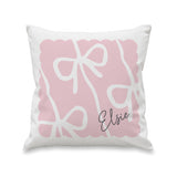 Personalised Pink Bow Cushion: 4 - Cushions By Gift Moments