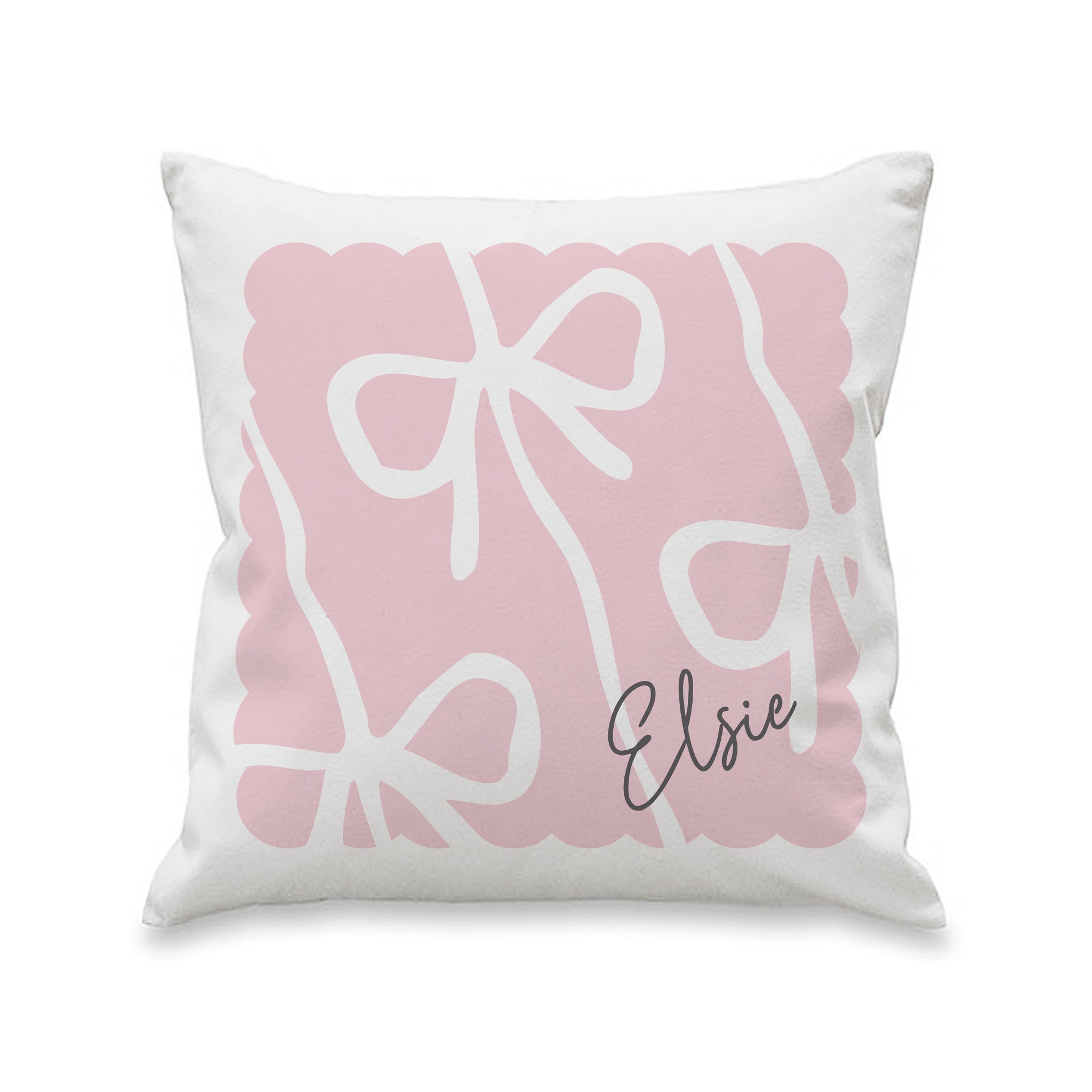 Personalised Pink Bow Cushion: 4 - Cushions By Gift Moments