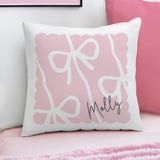 Personalised Pink Bow Cushion: 1 - Cushions By Gift Moments
