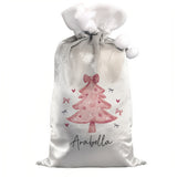 Personalised Pink Christmas Tree Sack: 4 - Christmas Sacks By Gift Moments