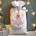 Personalised Pink Christmas Tree Sack - Shop Christmas Sacks At Gift Moments - 1