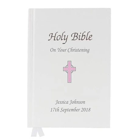 Personalised Pink Cross Bible: 4 - Books By Gift Moments