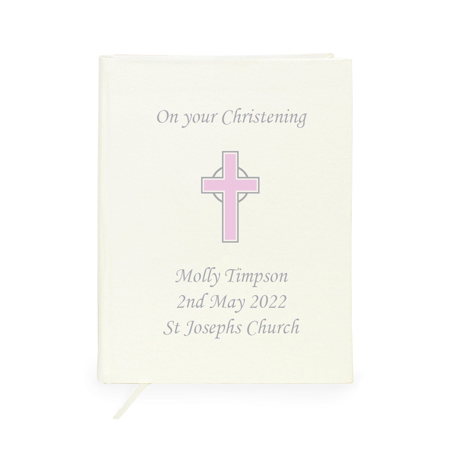 Personalised Pink Cross Holy Bible - Eco-friendly: 4 - Books By Gift Moments