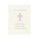 Personalised Pink Cross Holy Bible Eco friendly: 4 Books By Gift Moments