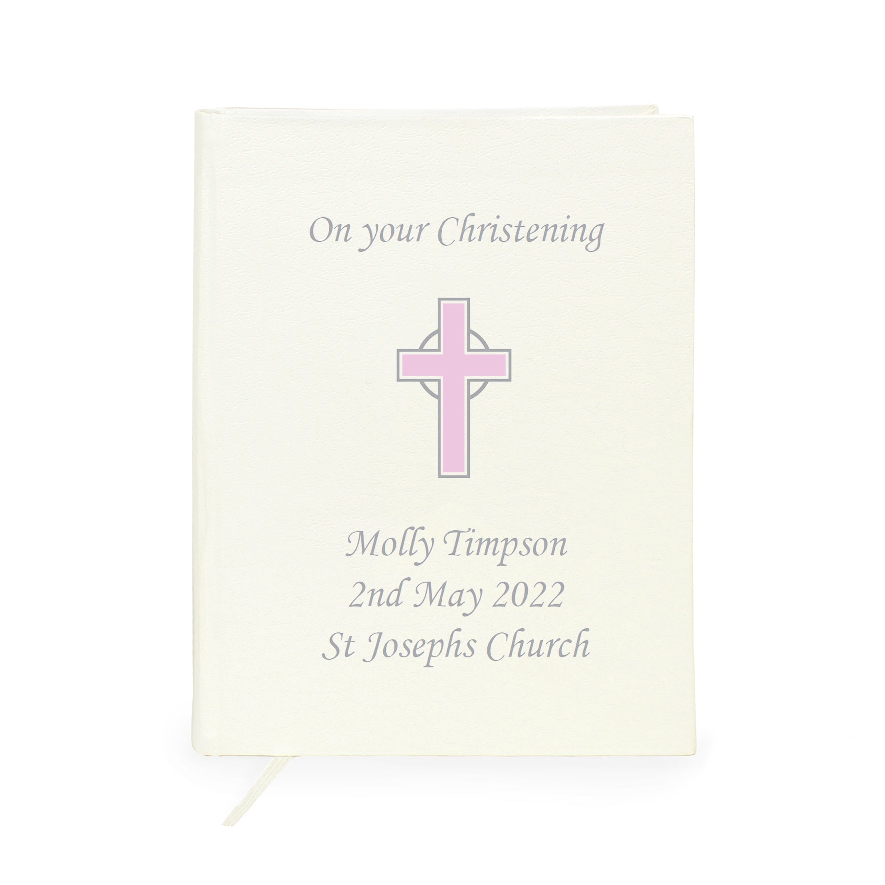 Personalised Pink Cross Holy Bible - Eco-friendly: 4 - Books By Gift Moments