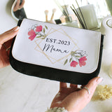 Personalised Pink Floral Make Up Bag: 4 - Toiletry & Makeup Bags By Gift Moments