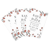 Personalised Pink Floral Set of 36 Wedding Save the Dates: 5 - Keepsakes By Gift Moments
