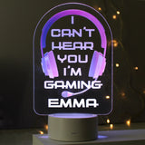 Personalised Pink Gaming LED Colour Changing Night Light: 5 - LED Lighting By Gift Moments