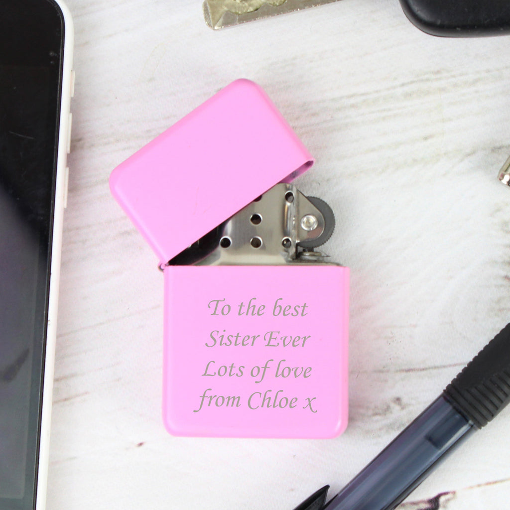 Personalised Pink Lighter - Shop Smoking Accessories At Gift Moments - 2