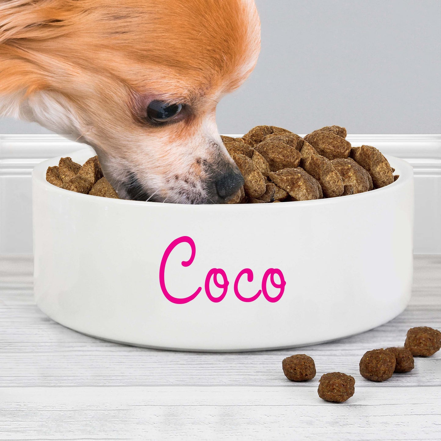 Personalised Pink Name 14cm Medium Pet Bowl: 3 - Pet Products By Gift Moments