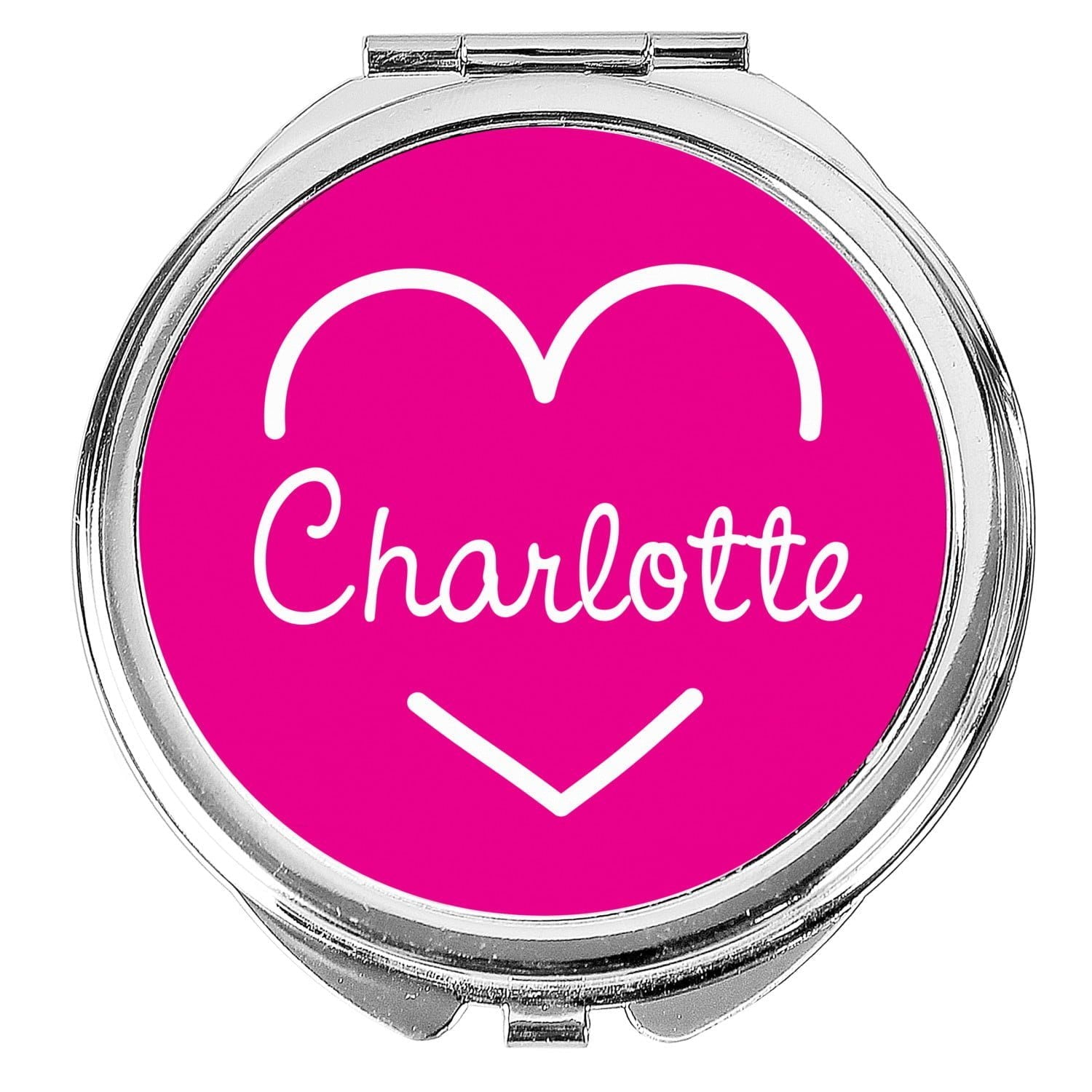Personalised Pink Name Compact Mirror: 5 - Compact Mirrors By Gift Moments