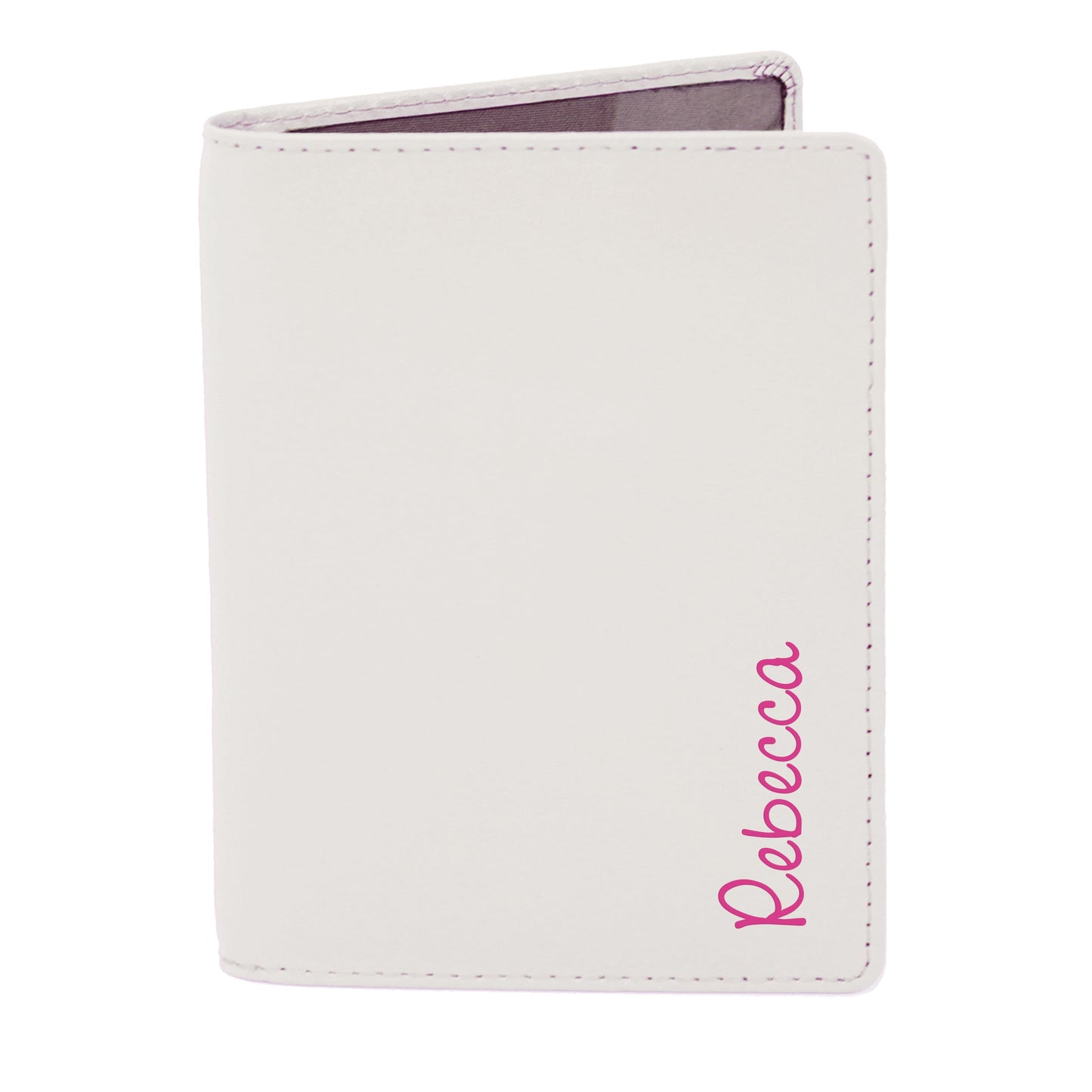 Personalised Pink Name Cream Passport Holder: 2 - Passport Holders By Gift Moments