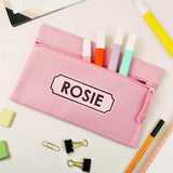 Personalised Pink Pencil Case: 2 - Pencil Cases & Sets By Gift Moments