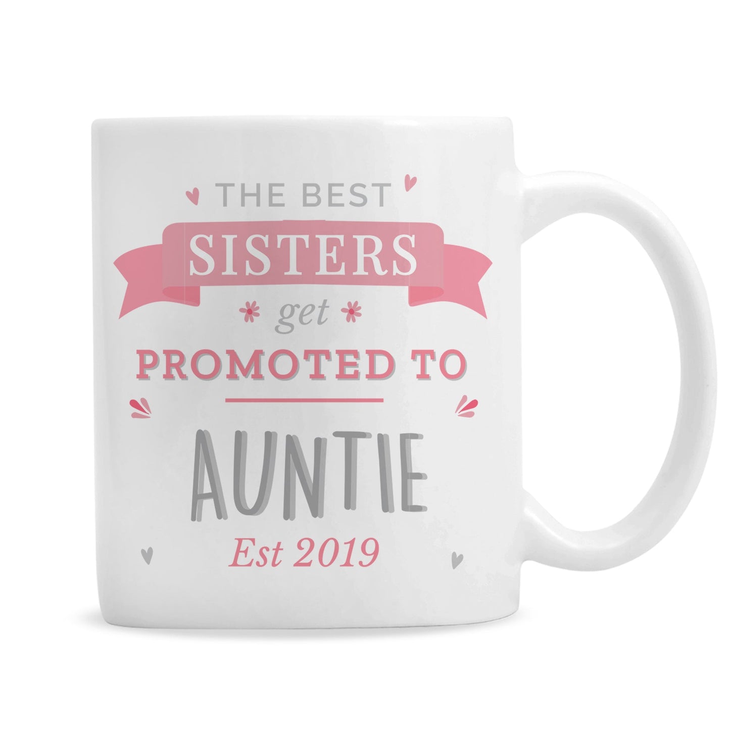 Personalised Pink Promoted To Mug: 6 - Mugs By Gift Moments