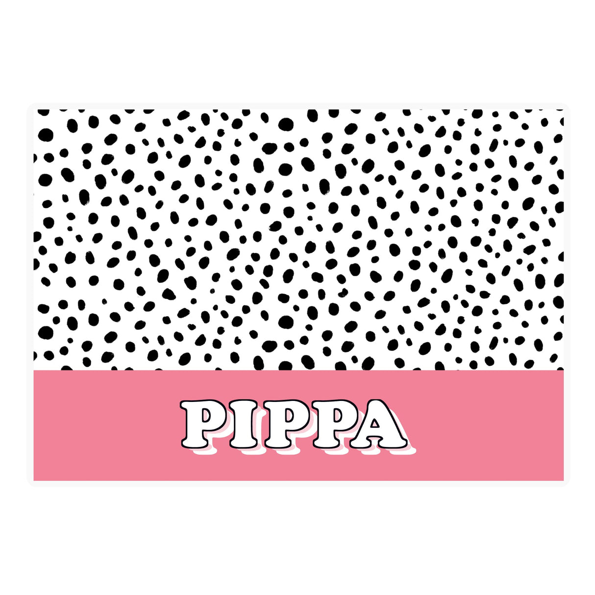 Personalised Pink Spots Dog Pet Bowl Mat: 4 - Pet Products By Gift Moments