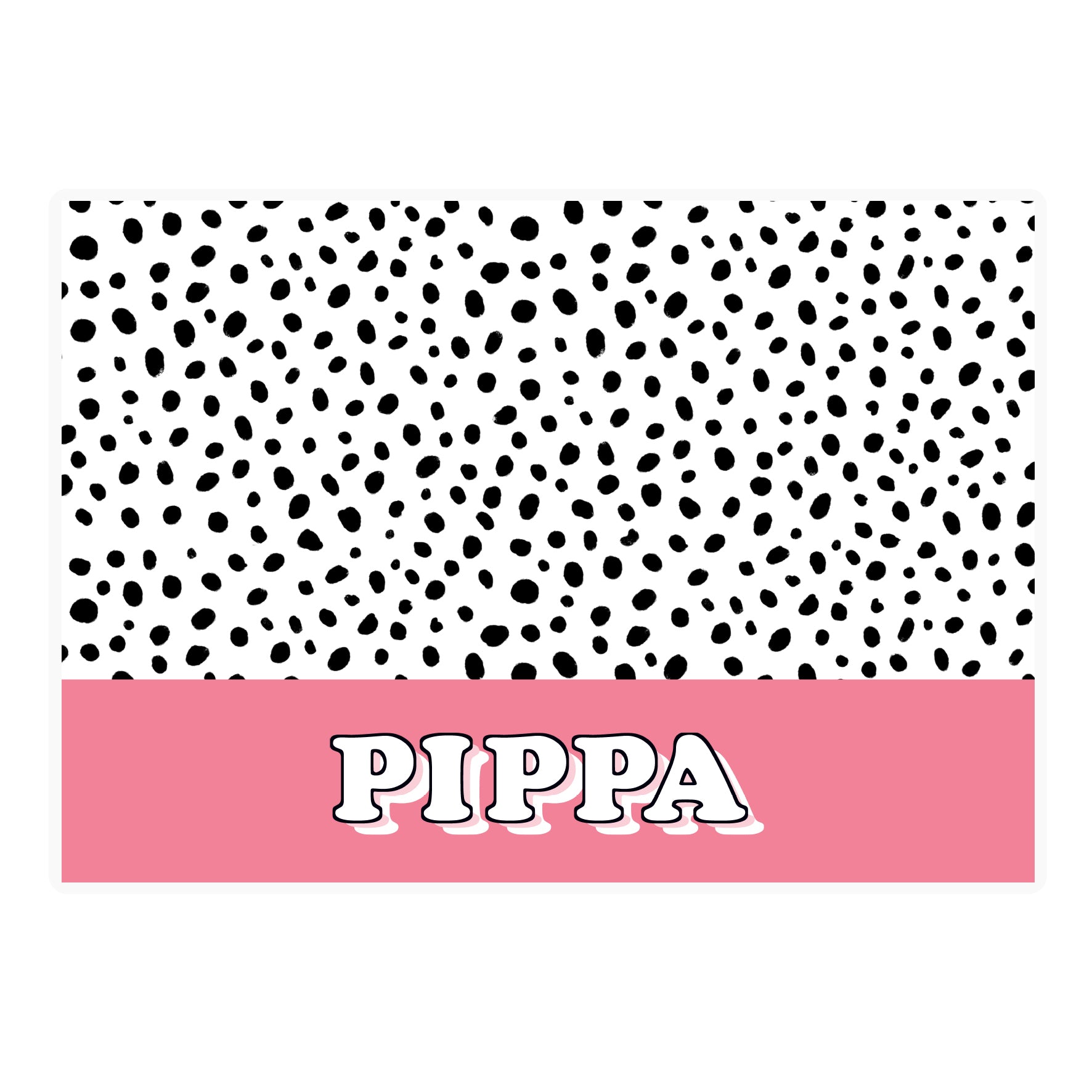 Personalised Pink Spots Dog Pet Bowl Mat: 4 - Pet Products By Gift Moments