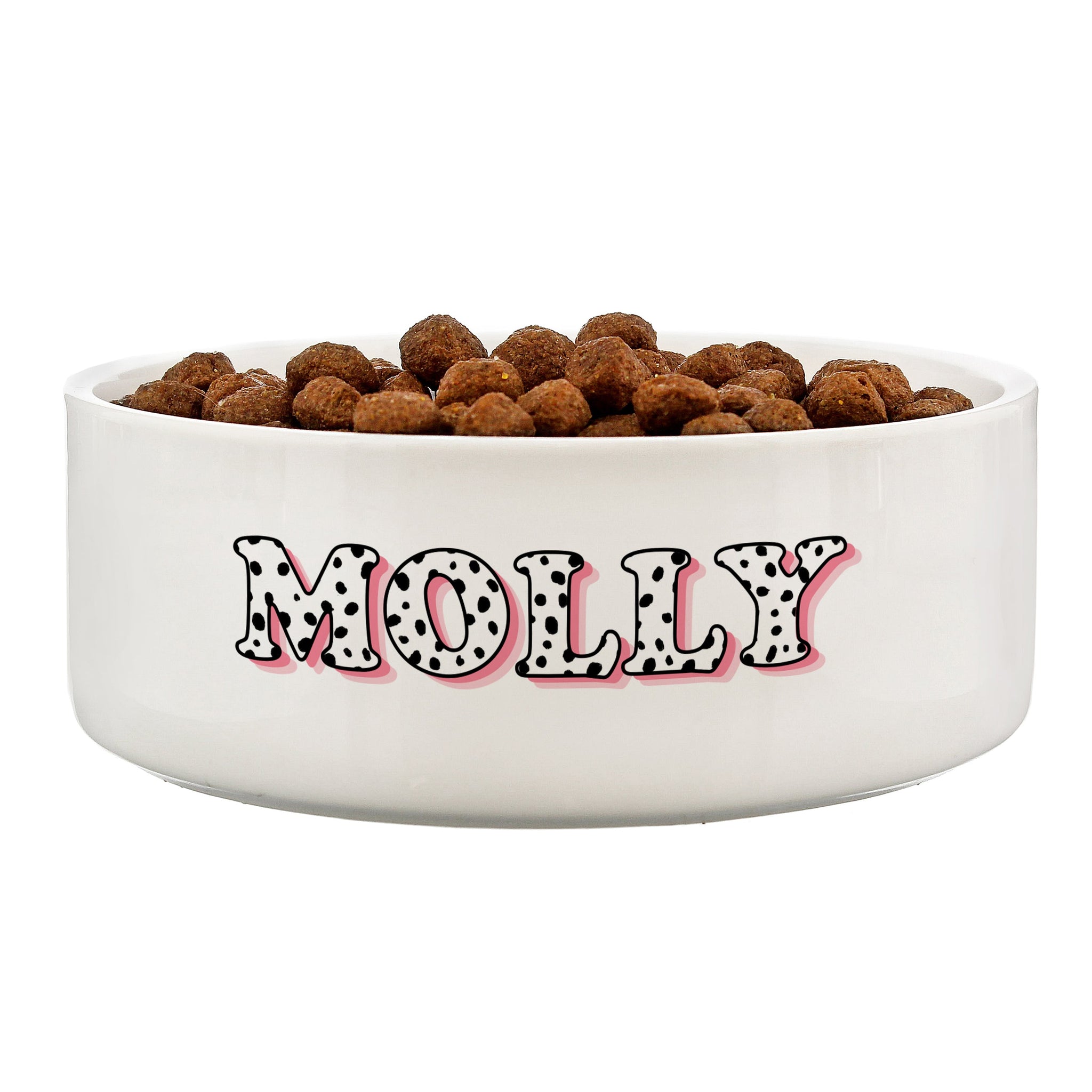 Personalised Pink Spots Name 14cm Medium Pet Bowl: 4 - Pet Products By Gift Moments