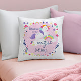 Personalised Pink Unicorn Cushion: 1 - Cushions By Gift Moments