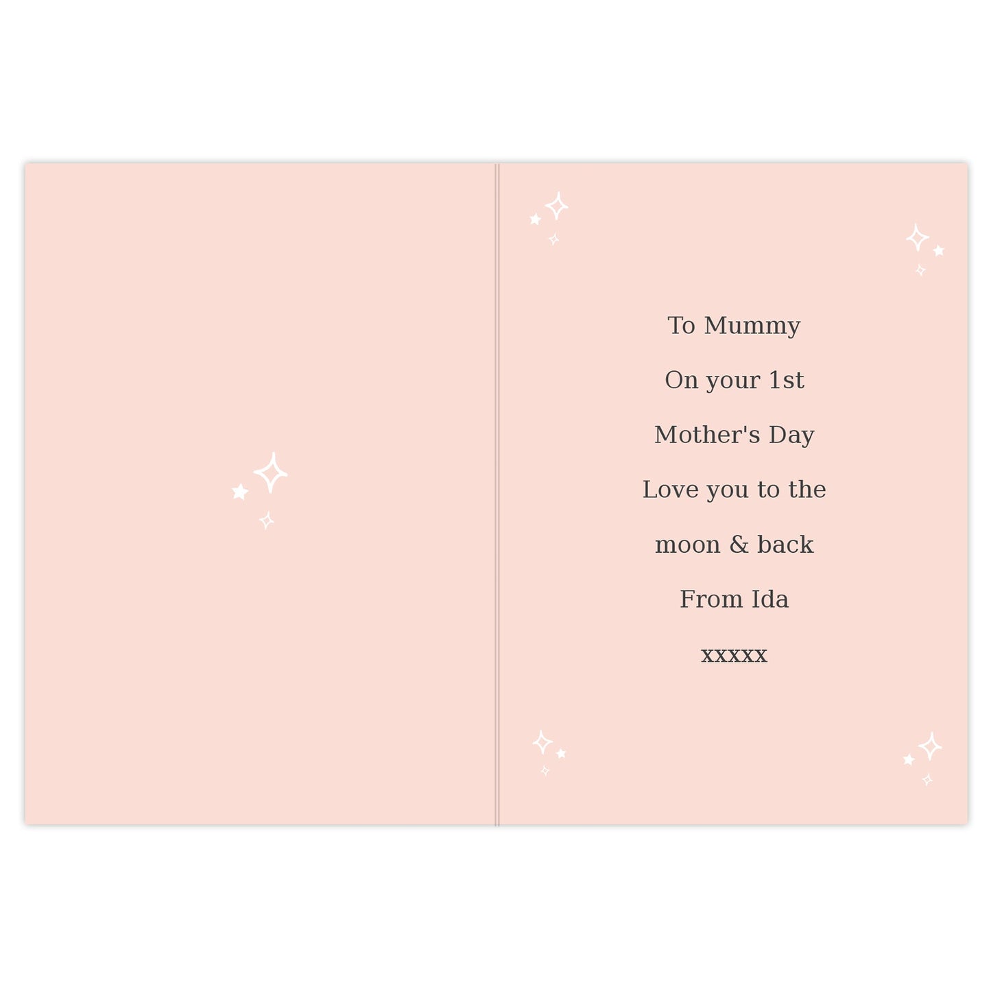 Personalised Pink Wreath Photo Upload Greeting Card: 6 - Greeting Cards By Gift Moments