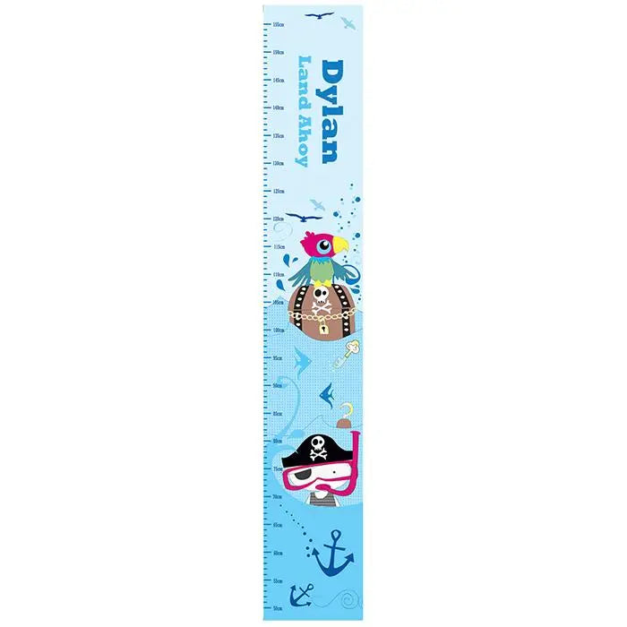 Personalised Pirate Height Chart: 4 - Height Charts By Gift Moments