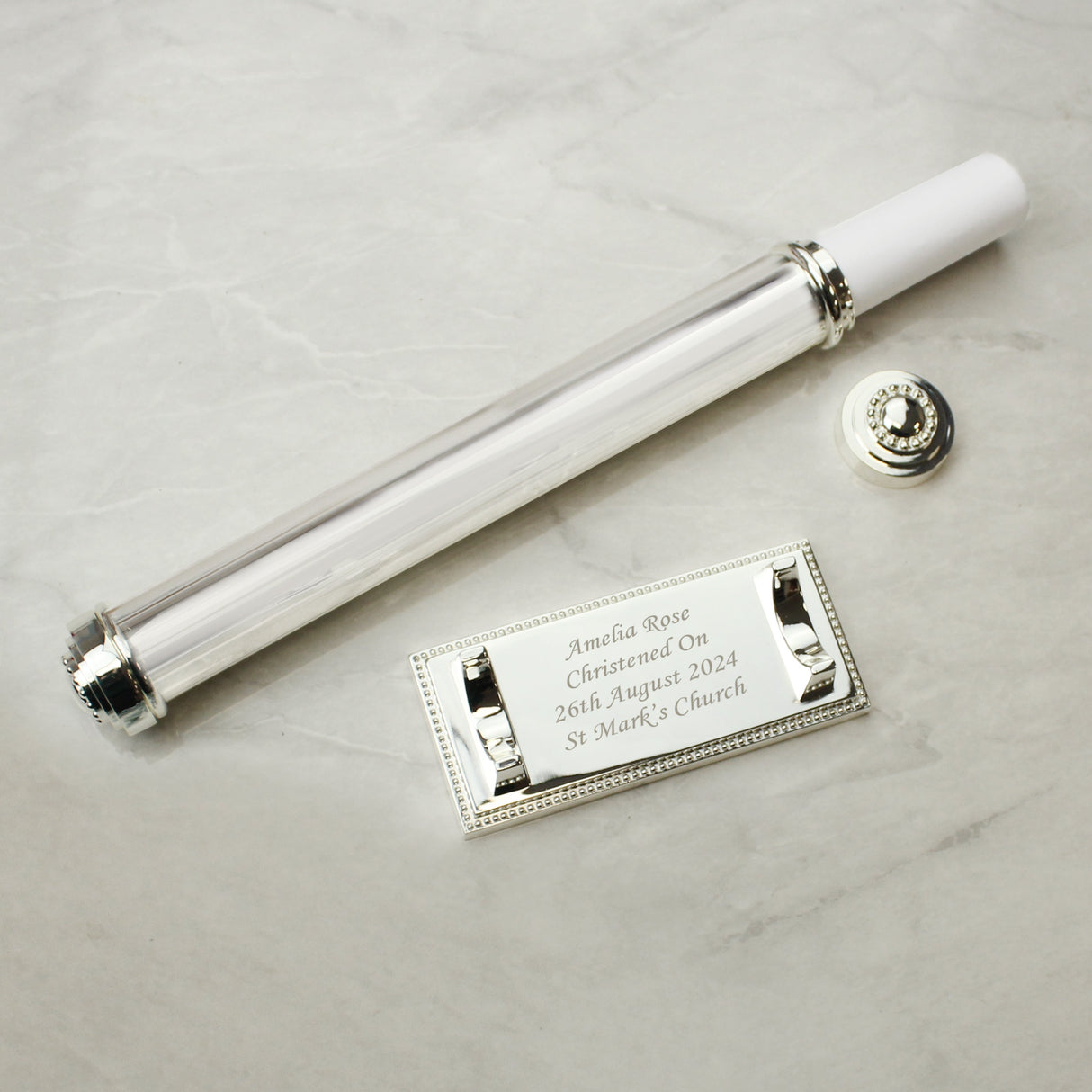 Personalised Plain Silver Plated Certificate Holder: 6 - Certificate Holders By Gift Moments