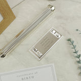 Personalised Plain Silver Plated Certificate Holder: 7 - Certificate Holders By Gift Moments