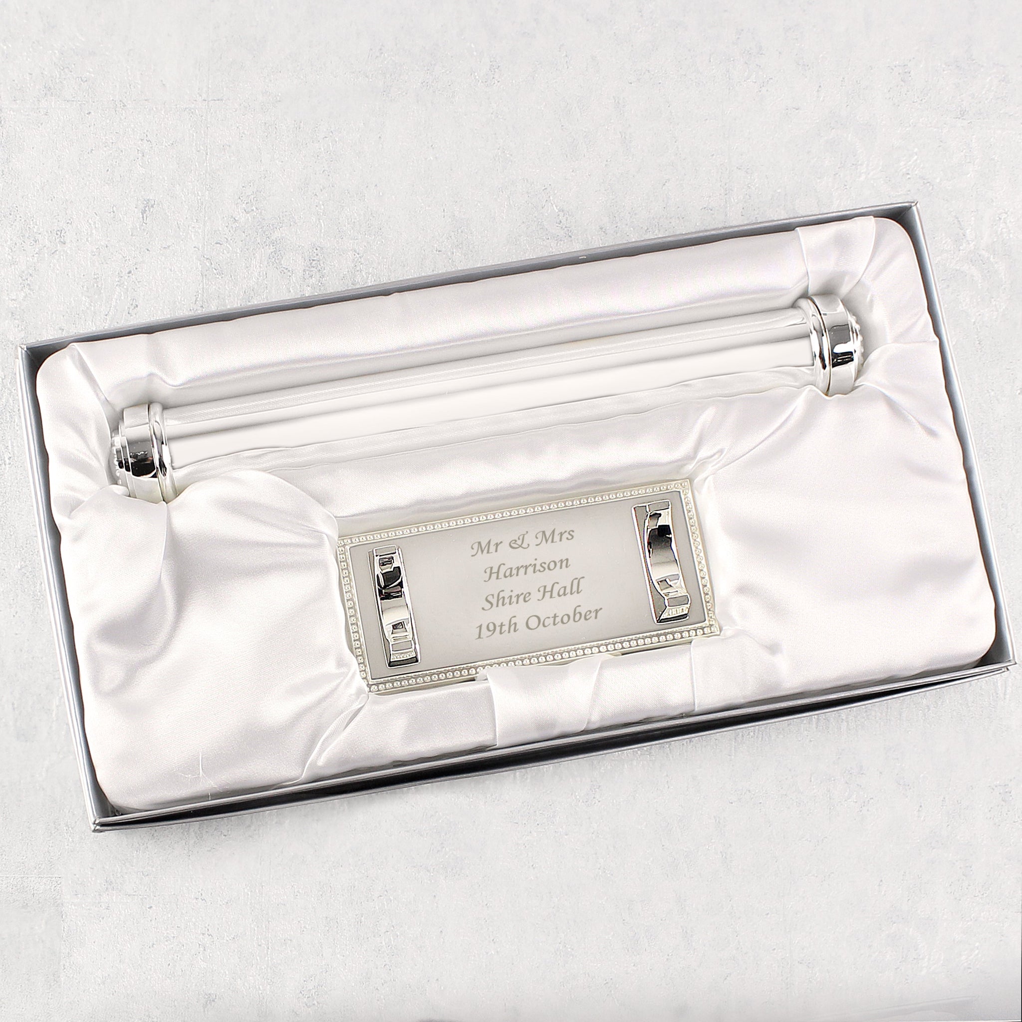 Personalised Plain Silver Plated Certificate Holder: 3 - Certificate Holders By Gift Moments