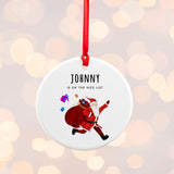 Personalised Playful Santa Ornament: 3 - Christmas Decorations By Gift Moments