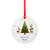 Personalised Playing Reindeers Christmas Ornament: 4 - Christmas Decorations By Gift Moments