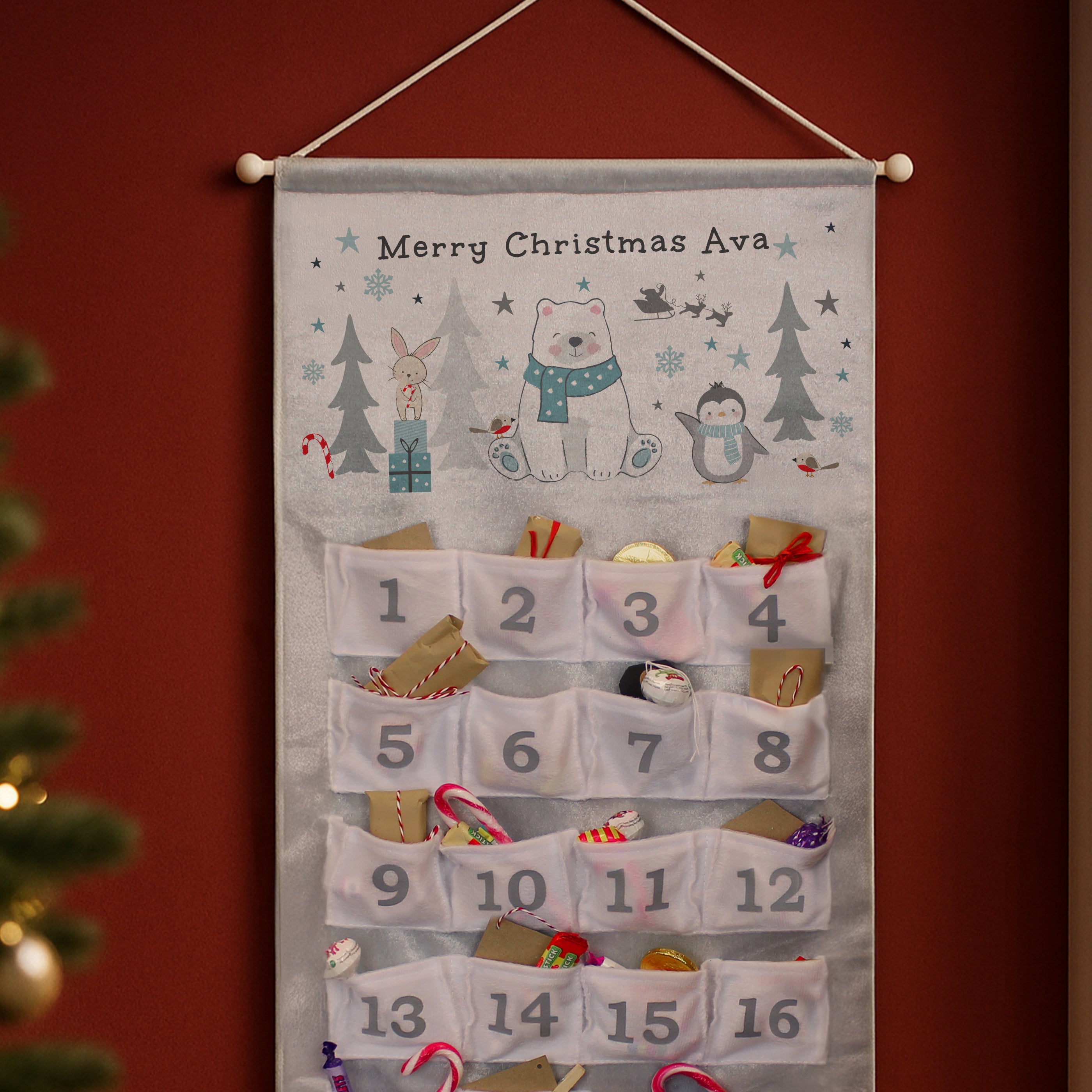 Personalised Polar Bear Advent Calendar - Shop Advent Calendars At Gift Moments - 3