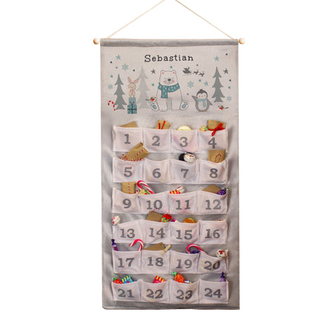 Personalised Polar Bear Advent Calendar: 6 - Advent Calendars By Gift Moments