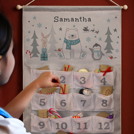 Personalised Polar Bear Advent Calendar: 2 - Advent Calendars By Gift Moments